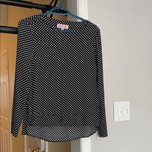Philosophy Black Top with White Dots